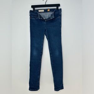 Pilcro & the Letterpress Anthropologie Serif Houndstooth Jeans size 29